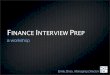 finance interview prep - MIT