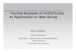 Thermal Analysis of FinFETs and its Application to Gate Sizing