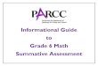 Informational Guide to PARCC Math Summative Assessment Grade 6