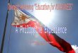 Country Profile Overview of the Philippine Educational System 