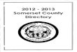 Somerset County Directory 2012-2013