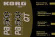 KORG Pa600 1.10 Upgrade Manual (M1)