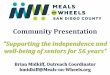 Meals on Wheels SDC Community Presentation