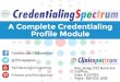 CredentialingSpectrum', A complete credentialing profile module by Clinicspectrum