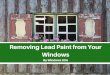Removing Lead Paint from Your Windows