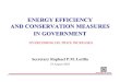 energy efficiency and conservation measures in government