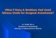 What if Davy & Beddoes Had Used Nitrous Oxide for Surgical Anesthesia?