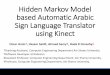 HMM based Automatic Arabic Sign Language Translator using