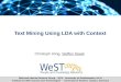 Text Mining using LDA with Context