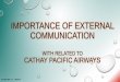 Cathey Pacific External Communication