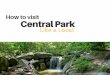 How to Visit Central Park like a Local