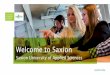 Apresentação - Saxion University of Applied Sciences