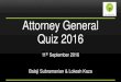 Attorney General Quiz 2016 Finals