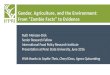 Gender, Agriculture, and the Environment: From "Zombie Facts to Evidence"