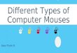 Different types of computer mouses