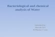 bacteriological analysis of analysis,chemical analysis of water,solid phase extraction