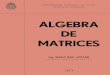 Algebra de matrices Mario Azocar