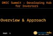 DMIC Summit – Developing Hub for Investors - Overview & Approach - Part - 1