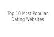 Top 10 most popular dating websites 2016