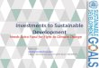 Investments to sustainable development