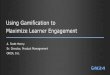 Gamification and the Learning Experience