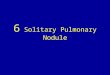 6 solitary pulmonary nodule