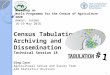 Census tabulation , archiving and disemmination Technical session 18