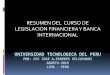 Legislación Financiera y Banca  Internacional