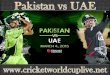 watch pakistan vs uae live coverage
