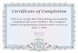 Udemy Certificate_Python
