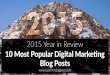 2015 Year in review: 10 most popular Digital Marketing blog posts