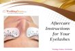 Aftercare Instructions for Your Eyelashes