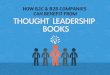 How B2B & B2C Companies Can Benefit From Thought Leadership Books