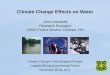 Climate Change Effects on Water