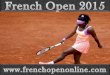 French Open 2015 Sharapova vs Stosur Live Streaming