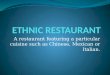 Ethnic restaurant(fd4)