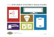2015 Appliance Efficiency Regulations