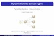 Dynamic Multirole Session Types