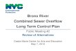Bronx River Combined Sewer Overflow Long Term Control Plan