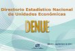 Directorio Estadístico Nacional de Unidades Económicas - DENUE 