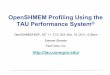OpenSHMEM Profiling Using the TAU Performance System @ SC11