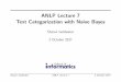 ANLP Lecture 7 Part-of-speech tagging