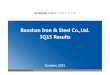 Baoshan Iron & Steel Co.,Ltd. 3Q15 Results