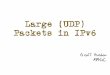 Large UDP packets in IPv6