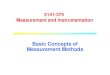 Basic concept of measurement methods