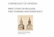 Chronology of Ganddal - Brief Story on Free-Thinking, Religion and Democracy