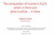The computation of income in RuLIS: what's in there and what could be in there (Federico Perali, University of Verona)