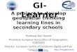 GI Learner: A project to develop geospatial thinking learning lines in secondary schools