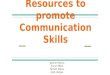 Resources to promote communication skills