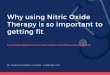 Nitric oxide therapy